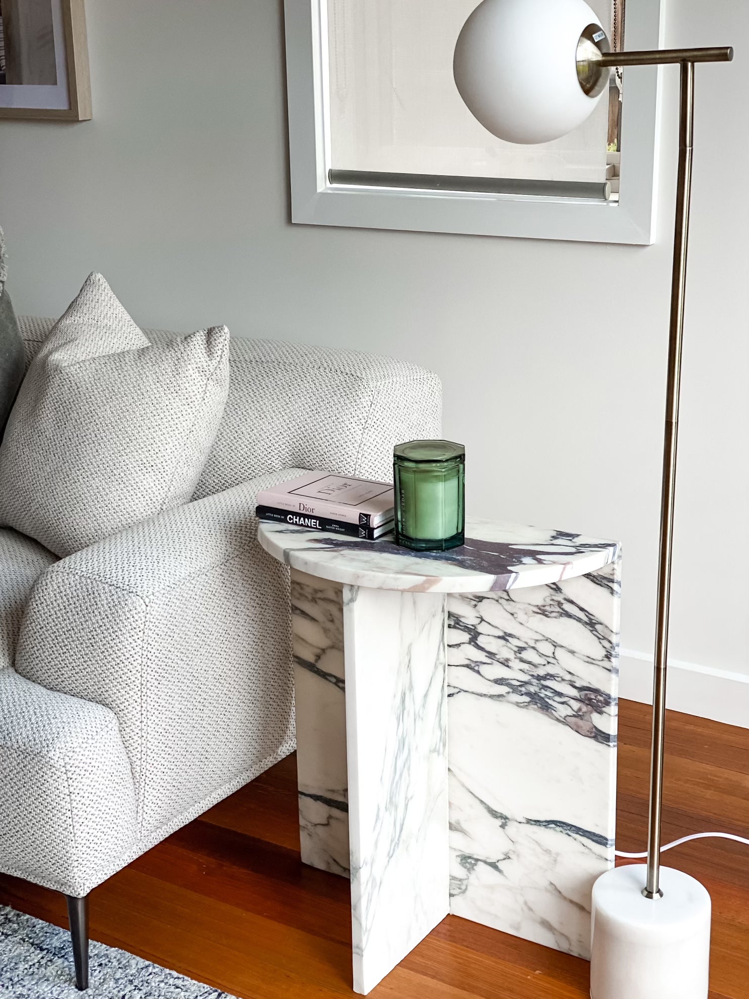 Half moon Viola side table