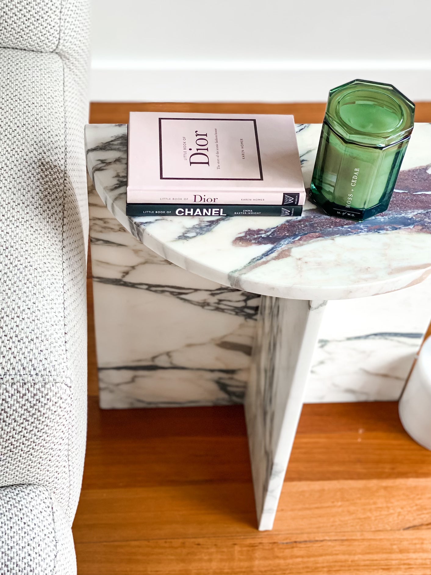 Half moon Viola side table