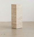 Cubby Travertine side table